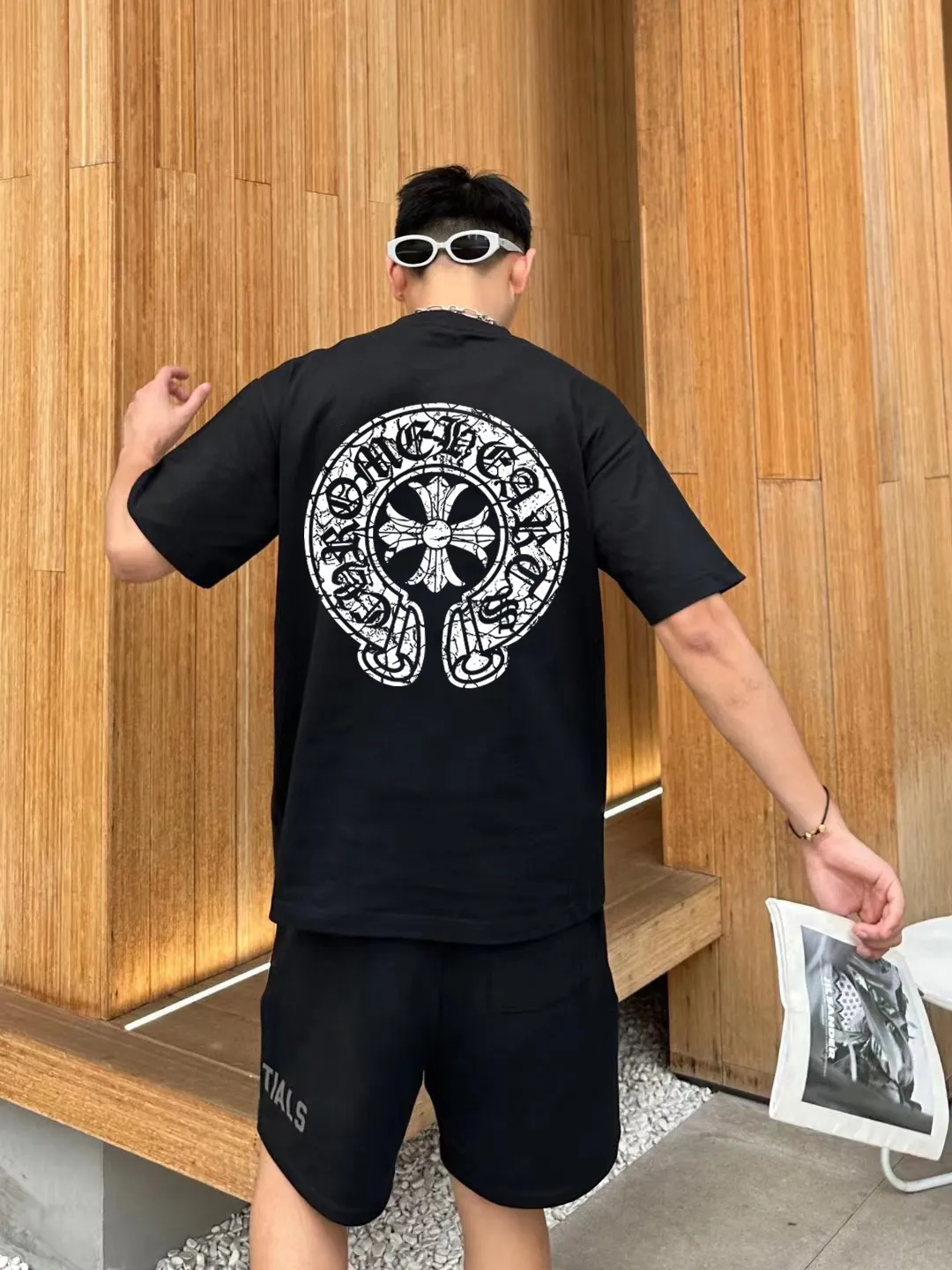 [CH ] 2026FW T LOGO Premium 26s Same Style ：Black White Green Size：S M L XL 2XL